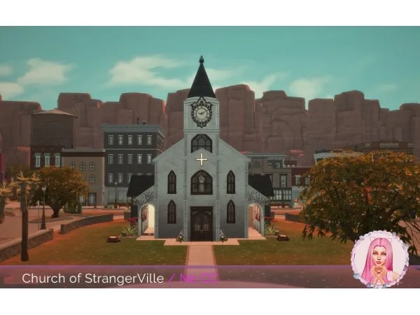 Alpha Church of StrangerVille No by mikkimur - The Sims 4 Custom Content