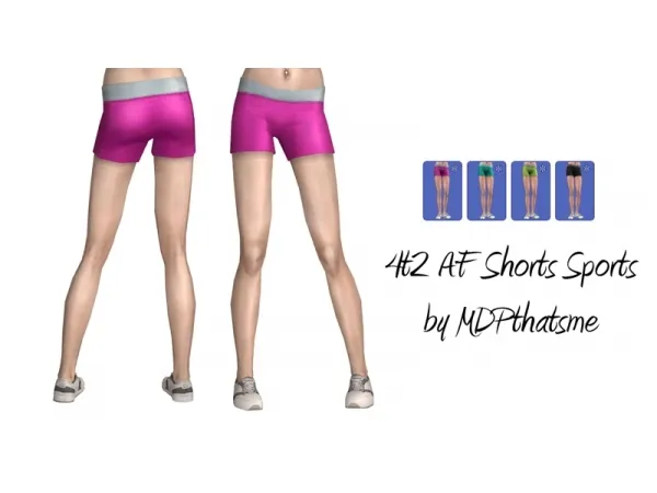 4t2 Shorts Sports - The Sims 2 Custom Content