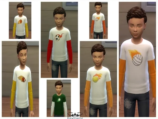 Alpha KeyCamz Boys Shirt 1 - The Sims 4 Custom Content