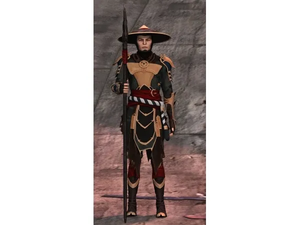 Alpha Mortal Combat 11 Raiden Outfits Accessories Set by astya96cc - The Sims 4 Custom Content