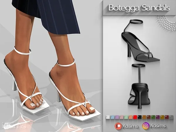 Alpha Botegga Veneta Sandals - The Sims 4 Custom Content