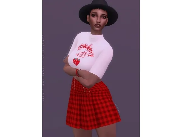 Maxis Match NICKI SKIRT - The Sims 4 Custom Content