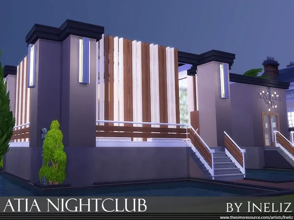 Maxis Match Atia Nightclub - The Sims 4 Custom Content