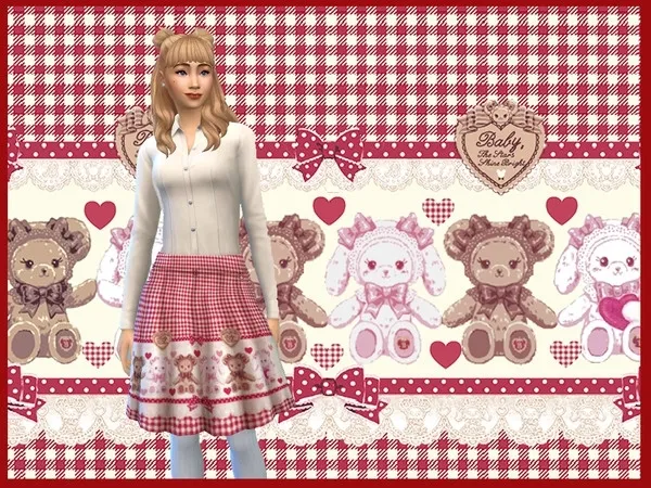 Maxis Match Baby The Stars Shine Bright Kumya Skirt for lolita sims - The Sims 4 Custom Content