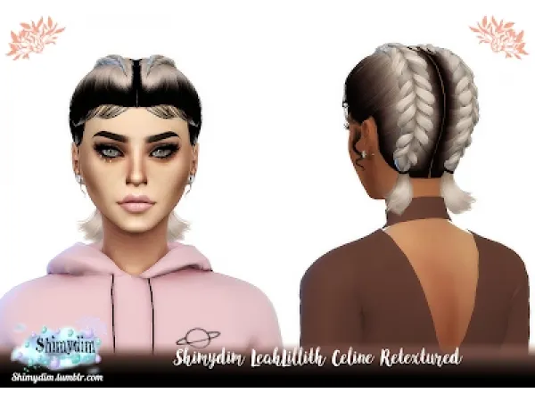 Alpha S4 LeahLillith Celine Retexture Ombre DarkRoots Naturals Unnaturals - The Sims 4 Custom Content
