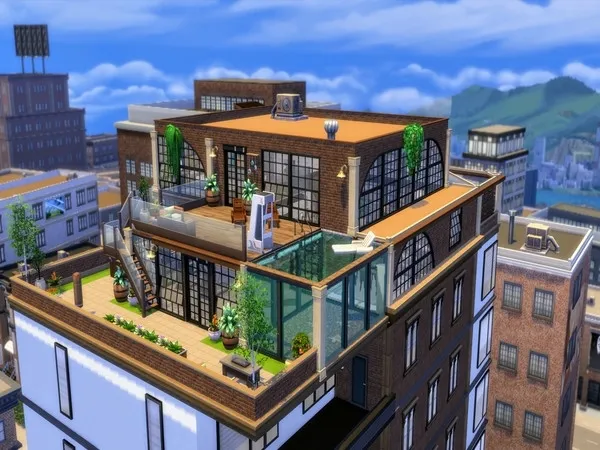 Alpha Myshano Penthouse - The Sims 4 Custom Content