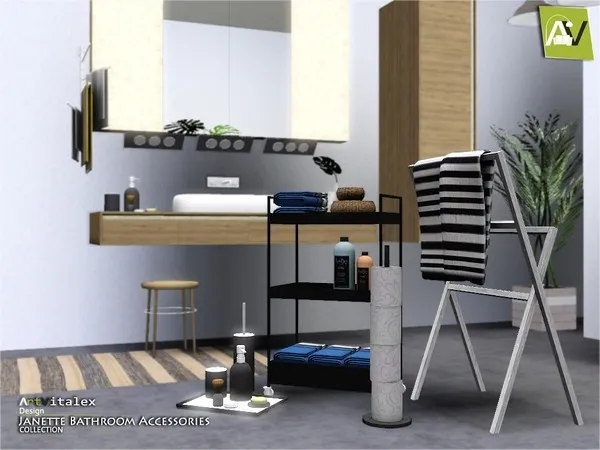 Janette Bathroom Accessories - The Sims 3 Custom Content