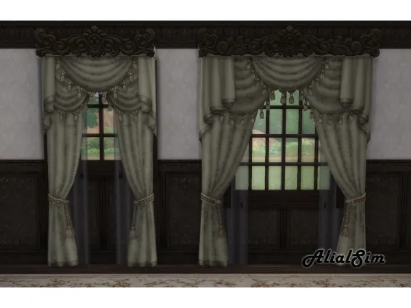Maxis Match Curtains by alialsim - The Sims 4 Custom Content