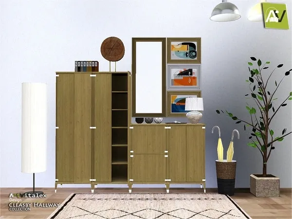 Cleasby Hallway - The Sims 3 Custom Content