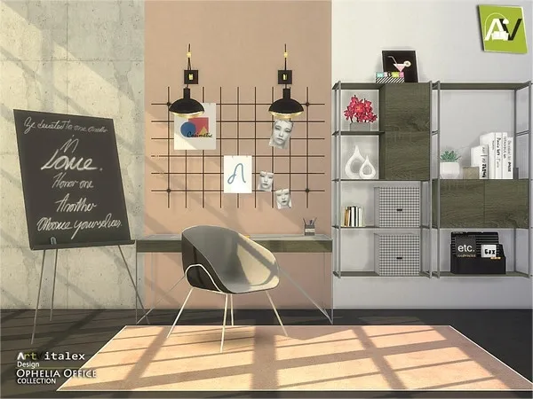 Alpha Ophelia Office - The Sims 4 Custom Content