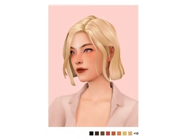 Maxis Match sulsulhuns jade hair by simsfinds - The Sims 4 Custom Content