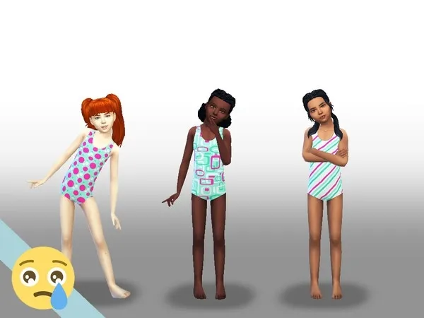Alpha Patterned Swimsuits for Girls Island Living needed - The Sims 4 Custom Content