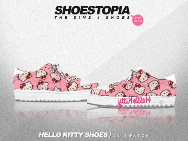 Alpha Hello Kitty Shoes - The Sims 4 Custom Content