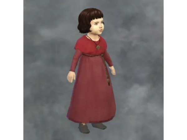 Maxis Match TSM Monk Robe for toddlers - The Sims 4 Custom Content