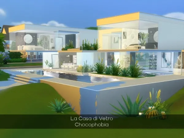 Alpha La Casa di Vetro - The Sims 4 Custom Content