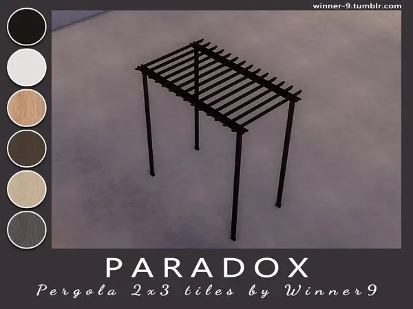 Paradox Pergola 2x3 tiles - The Sims 4 Custom Content