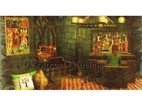 Sims 3 Medieval Default Replacement Skill Paintings Mod Overhaul - The Sims 3 Custom Content