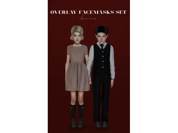 Alpha OVERLAY FACEMASKS sims by obscurus - The Sims 4 Custom Content