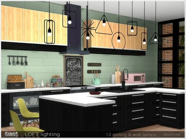 Alpha Loft lighting - The Sims 4 Custom Content