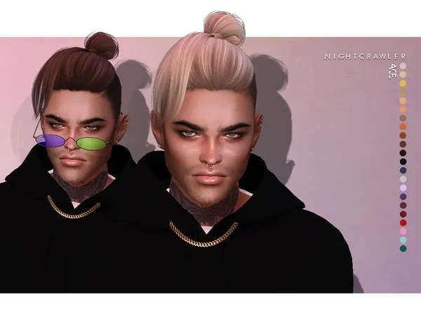 Alpha Nightcrawler Ace (HAIR) - The Sims 4 Custom Content