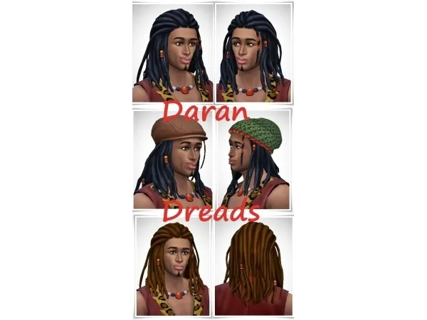 Maxis Match Daran Dreads - The Sims 4 Custom Content
