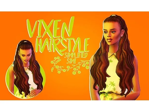 Maxis Match Vixen Hairstyle - The Sims 4 Custom Content