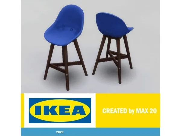 Alpha Bar stool FANBYN - The Sims 4 Custom Content