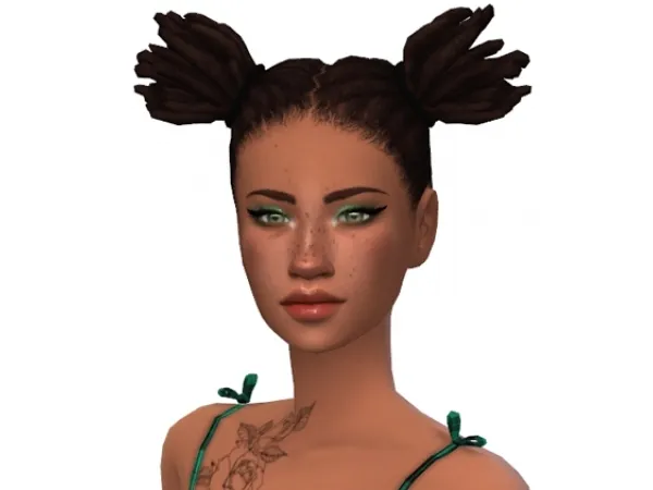 Maxis Match Sage Hair by simsfinds - The Sims 4 Custom Content
