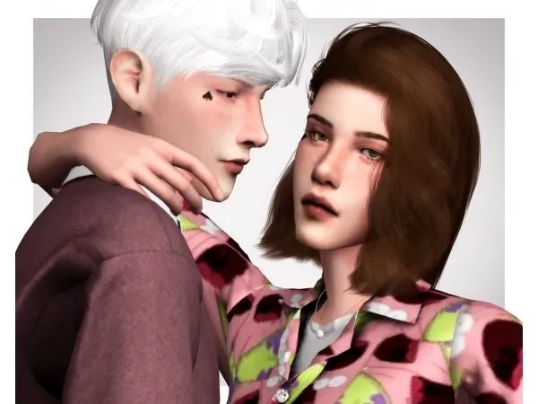 Mix Tattoo on cheeks - The Sims 4 Custom Content