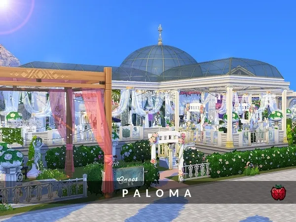 Alpha Paloma wedding venue - The Sims 4 Custom Content