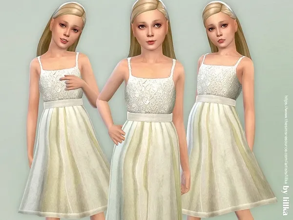Maxis Match Party Dress for Girls - The Sims 4 Custom Content