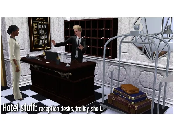 Around Hotel stuff - The Sims 3 Custom Content