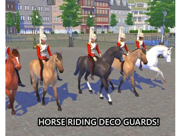 Alpha HORSE RIDING DECO GUARDS - The Sims 4 Custom Content
