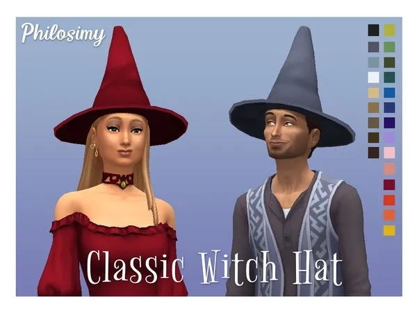 Alpha Classic Witch Hat - The Sims 4 Custom Content