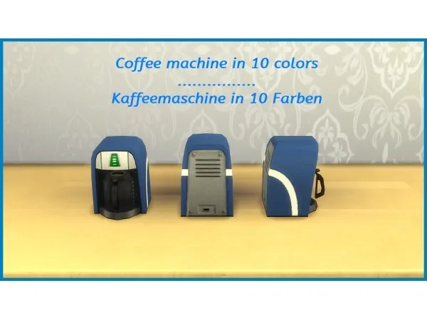 Alpha Coffee machine by hippy70 - The Sims 4 Custom Content