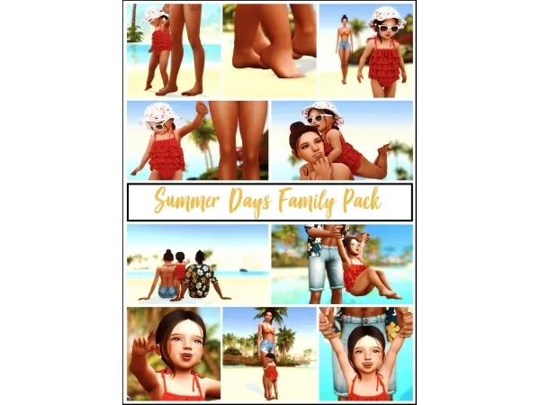 Alpha Summer Days (Family Pack) - The Sims 4 Custom Content