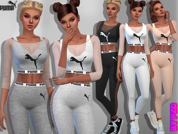 Maxis Match Puma Athletic Outfit 980980 - The Sims 4 Custom Content