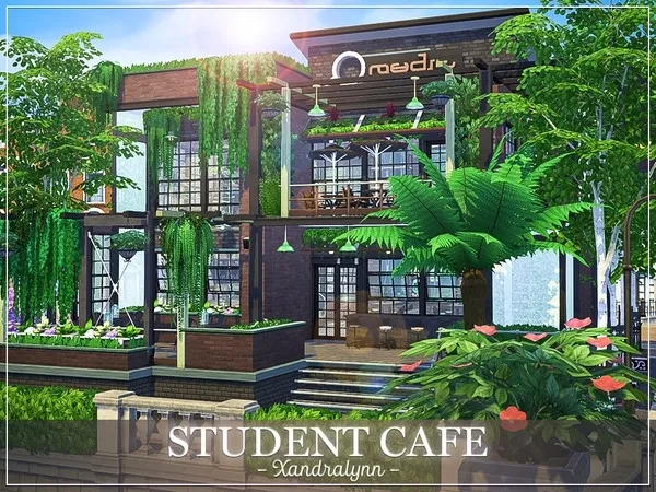 Alpha Student Cafe - The Sims 4 Custom Content