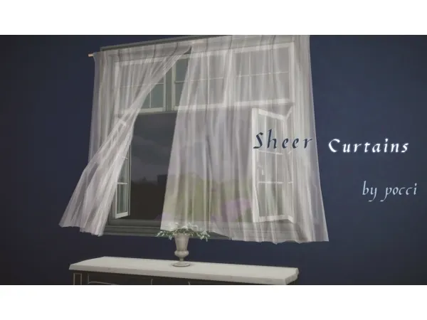 pocci sheer curtain