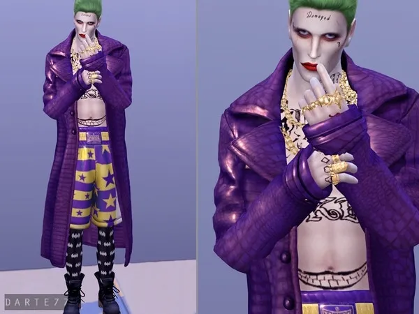 Joker (SuicideSquad) Top - The Sims 4 Custom Content