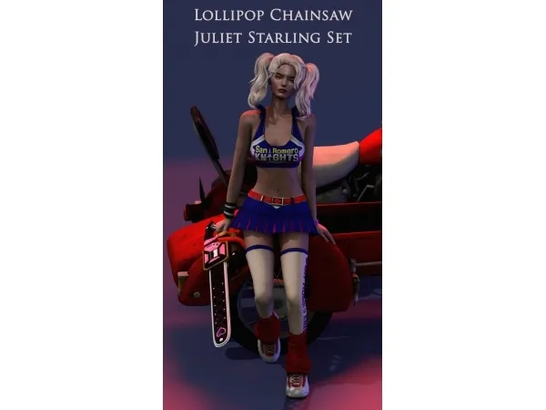 Lollipop Chainsaw Juliet Set by astya96cc