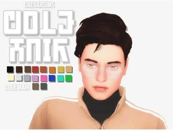 Maxis Match cole hair - The Sims 4 Custom Content