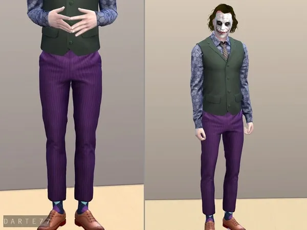 Joker (TheDarkKnight) Bottom - The Sims 4 Custom Content
