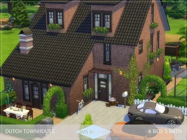 Alpha Dutch Townhouse - The Sims 4 Custom Content