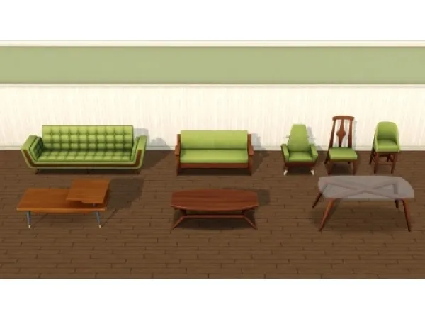 Get Famous Retro Living Dining Conversions - The Sims 3 Custom Content