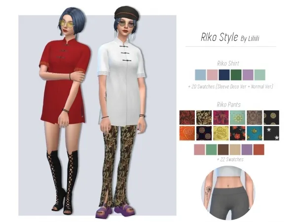 Maxis Match RIko Style - The Sims 4 Custom Content