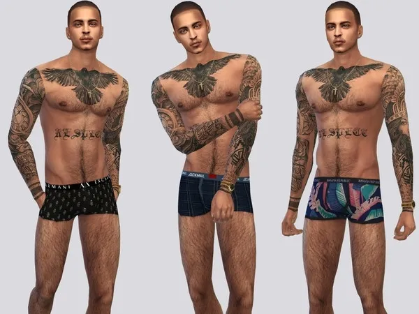 Mix Men's Boxer Briefs - The Sims 4 Custom Content