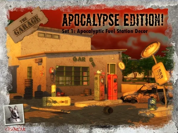 Alpha The Garage Special Apocalyptic Edition by thesimsresource - The Sims 4 Custom Content