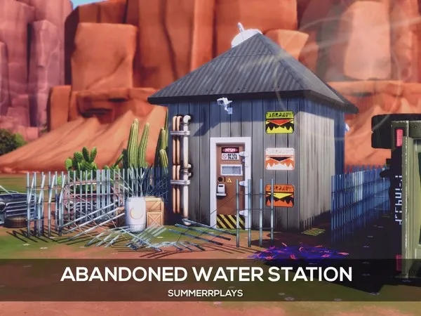 Alpha Apocalypse Abandoned Water Station - The Sims 4 Custom Content