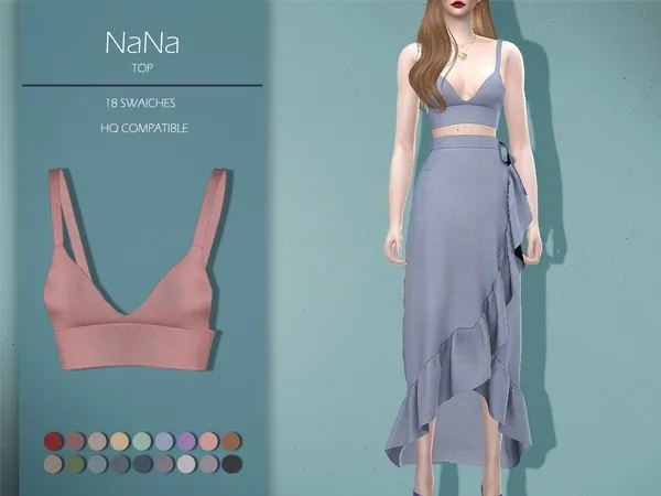 Alpha LMCS NaNa Top by thesimsresource - The Sims 4 Custom Content